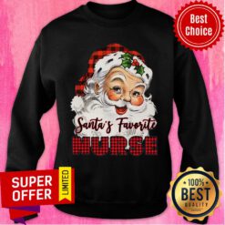 Awesome Santa's Claus Favorite Nurse Christmas Sweatshirt