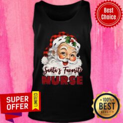 Awesome Santa's Claus Favorite Nurse Christmas Tank Top