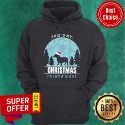 Awesome This Is My Christmas Pajama Santa Dachshund Hoodie
