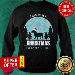 Awesome This Is My Christmas Pajama Santa Dachshund Sweatshirt