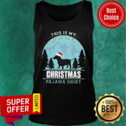 Awesome This Is My Christmas Pajama Santa Dachshund Tank Top