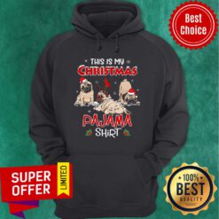 Awesome This Is My Santa Pug Dog Lover Merry Christmas Hoodie
