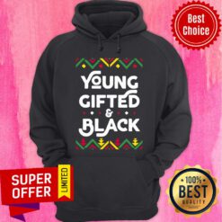 Awesome Young Gifted And Black Shirt African Black History Month Hoodie
