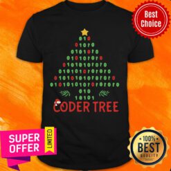 Coder Tree Christmas Tree Programmer Coder Xmas Shirt