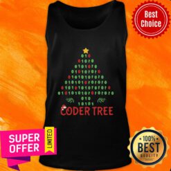 Coder Tree Christmas Tree Programmer Coder Xmas Tank Top