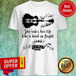 Fleetwood Mac She Rules Her Life Like A Bird In Flight Signatures Shirt