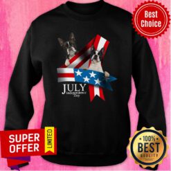 French Bulldog 4 Of July Independence Day American Flag Sweatshirt