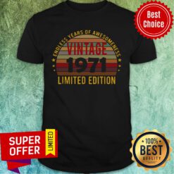 Funny 50 Year Old 50th Birthday Decorations 1971 Vintage Shirt