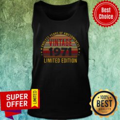 Funny 50 Year Old 50th Birthday Decorations 1971 Vintage Tank Top