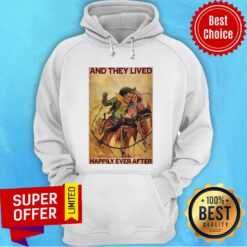 Funny Cowboys Horse Rodeo Couple And They Lived Happily Ever After Hoodie
