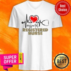 Funny Essential Worker Registered Nurse V-neck