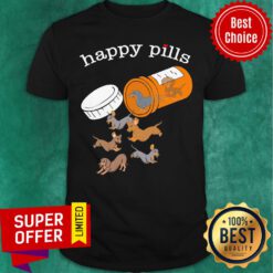 Funny Happy Pills Dachshund Shirt