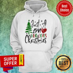 Funny Just A Lpn Who Loves Christmas Hoodie