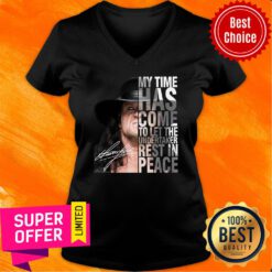 Funny My Time Has Come To Let The Undertaker Rest In Peace Signature V-neck