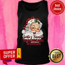 Funny Santa''s Claus Favorite Healthcare Worker Christmas Tank Top