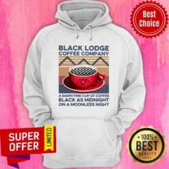 Good Coffee Black Lodge Coffee Company A Damn Fine Cup Of Coffee Black Vintage Hoodie