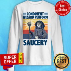 Good Condiment Wizard Perform Sauvery Vintage Retro Sweatshirt