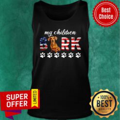 Good My Children Bark Dachshund America Tank Top