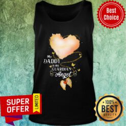 Heart Cloudy My Daddy Is My Guardian Angel Tank Top