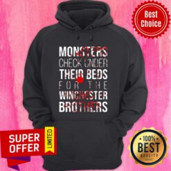 Monster Check Under Their Beds For The Winchester Brothers Hoodie