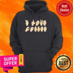 Nice Asl I Love Coffee Caffeine American Sign Language Hoodie
