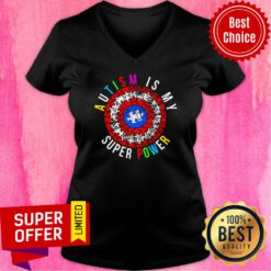 Nice Autism Is My Superpower V-neck
