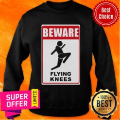 Nice Beware Knockout Knees Are Flying Sweatshirt