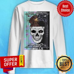 Nice Dachshund And Skull Easily Distracted By Dogs And Skulls Sweatshirt