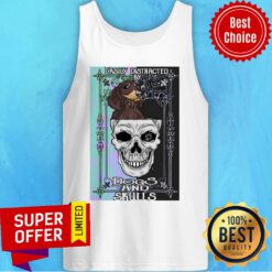 Nice Dachshund And Skull Easily Distracted By Dogs And Skulls Tank Top
