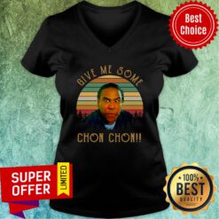 Nice Give Me Some Chon Chon Vintage Retro V-neck