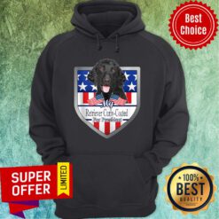 Nice My Retriever Curly Coated For President 2020 American Flag Hoodie