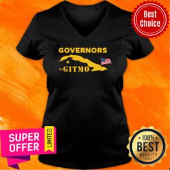Nice Podcast Merch You’re Welcome Governors To Gitmo V-neck