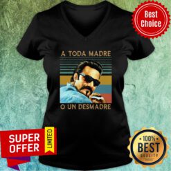 Official Blood in Blood Out A Toda Madre O Un Desmadre Vintage Retro V-neck