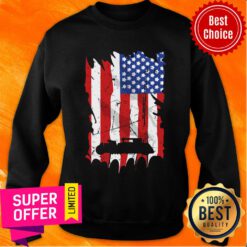 Official Car Guy American Flag Big Block Street Rod Sweatshirt