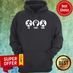 Official Go Fight Cure Breast Cancer Awareness Month Hoodie