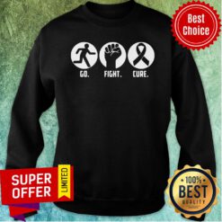 Official Go Fight Cure Breast Cancer Awareness Month Sweatshirt