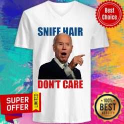 Official Sniff Hair Don’t Care Creepy Joe Light V-neck