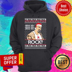 Official The Rock Jingle Bell Jingle Bell Ugly Christmas 2020 Hoodie