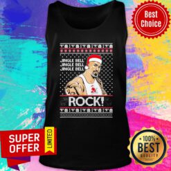 Official The Rock Jingle Bell Jingle Bell Ugly Christmas 2020 Tank Top