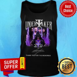 Premium Undertaker 30th Signature Thank You For The Memories Tee Tank Top