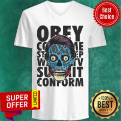 Top Alien Propaganda They Live V-neck