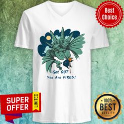 Top Get Out You Are Fired Lady Liberties Kick Donald Trump V-neck