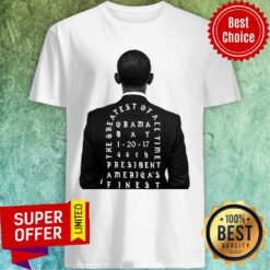 Top Obama The Greatest Of All Time President America Finest Shirt