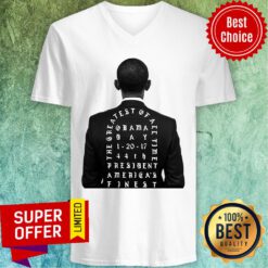 Top Obama The Greatest Of All Time President America Finest V-neck
