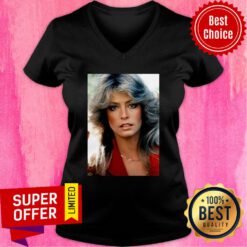Top Orlando Brown Farrah Fawcett V-neck
