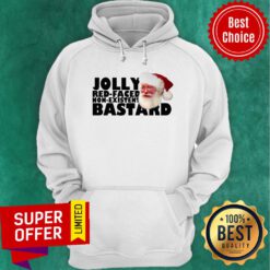 Top Santa Claus Jolly Red Faced Non Existent Bastard Christmas Hoodie