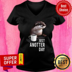 Awesome Coffee Otter Just Anotter Day V-neck