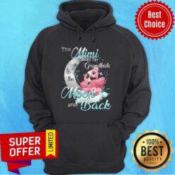 Awesome Flamingo This Mimi Loves Her Grandkids To The Moon And Back Hoodie