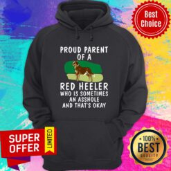 Awesome Proud Parent Of A Red Heeler Dog Hoodie