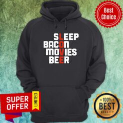 Awesome Sleep Bacon Movies Beer Hoodie